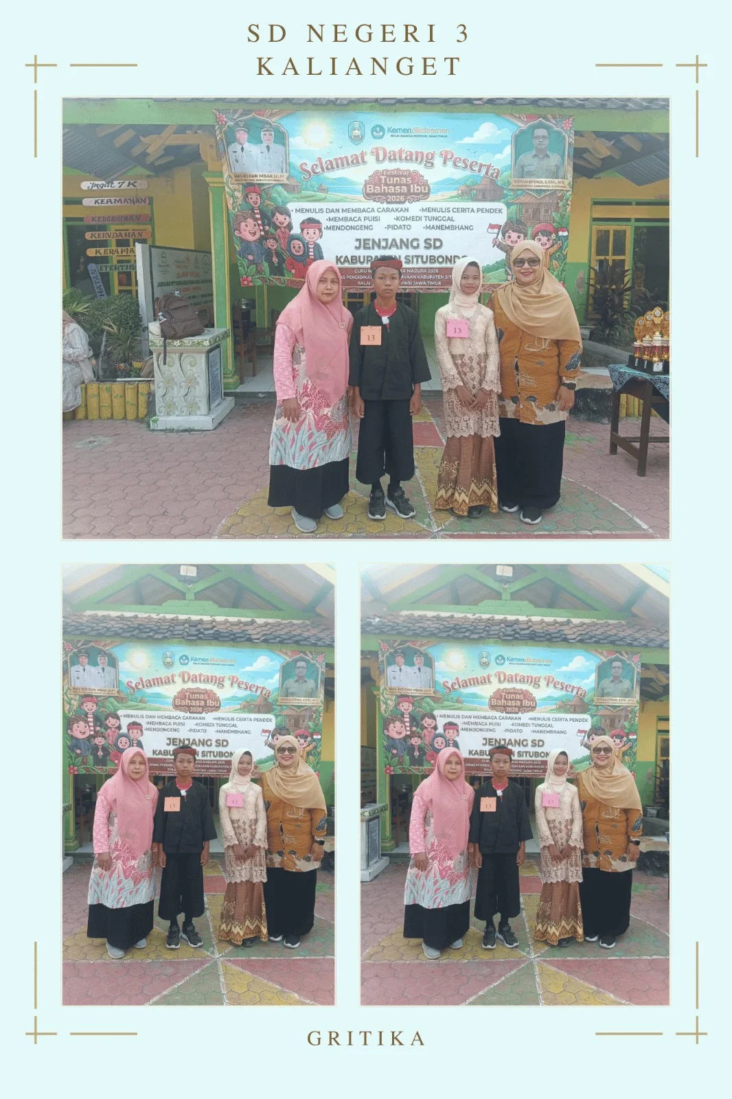 PARTISIPASI SD NEGERI 3 KALIANGET DALAM FESTIVAL TUNAS BAHASA IBU TAHUN 2026